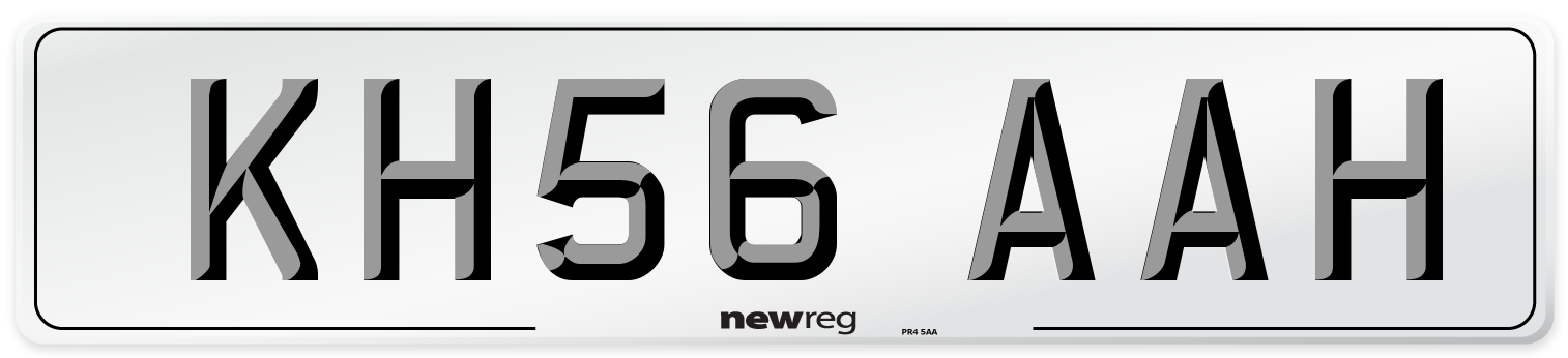 KH56 AAH Number Plate from New Reg